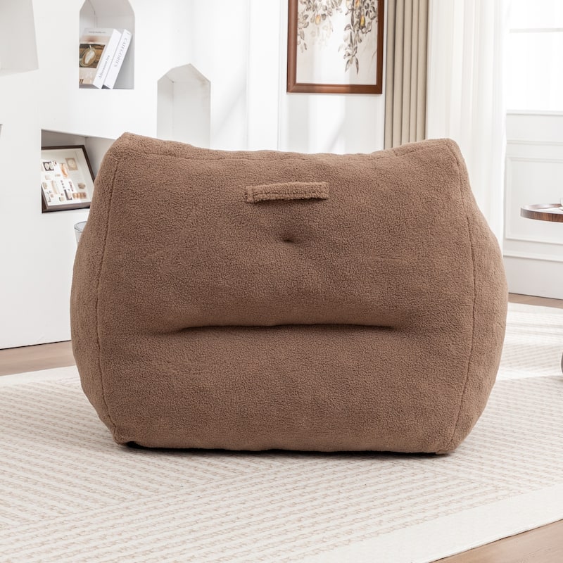 Bean Bag Chair, Bean Bag Sofa Chair with Armrests Stuffed High-Density Foam, Lazy Sofa Comfy Chairs BeanBag Chair