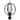 C Cattleya Black 1-light 9.75"/12"  Global Cage Outdoor Post Light