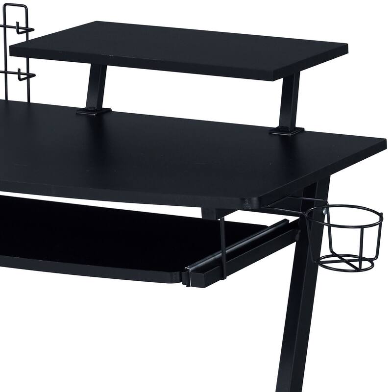 Ordrees Black Finish Gaming Desk