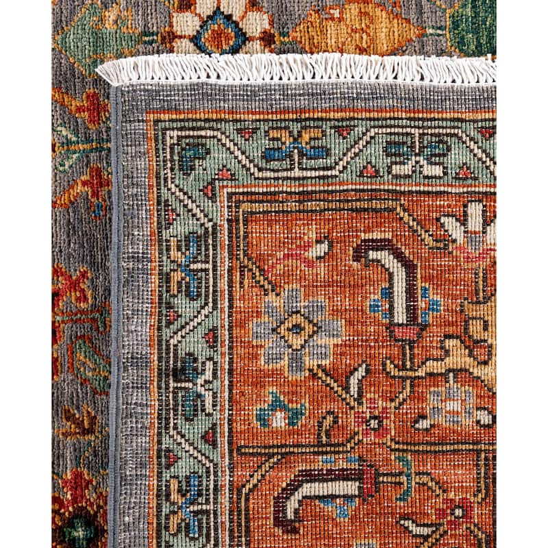Serapi One-of-a-Kind Hand-Knotted Area Rug - Gray - 8' 1" x 10' 3"