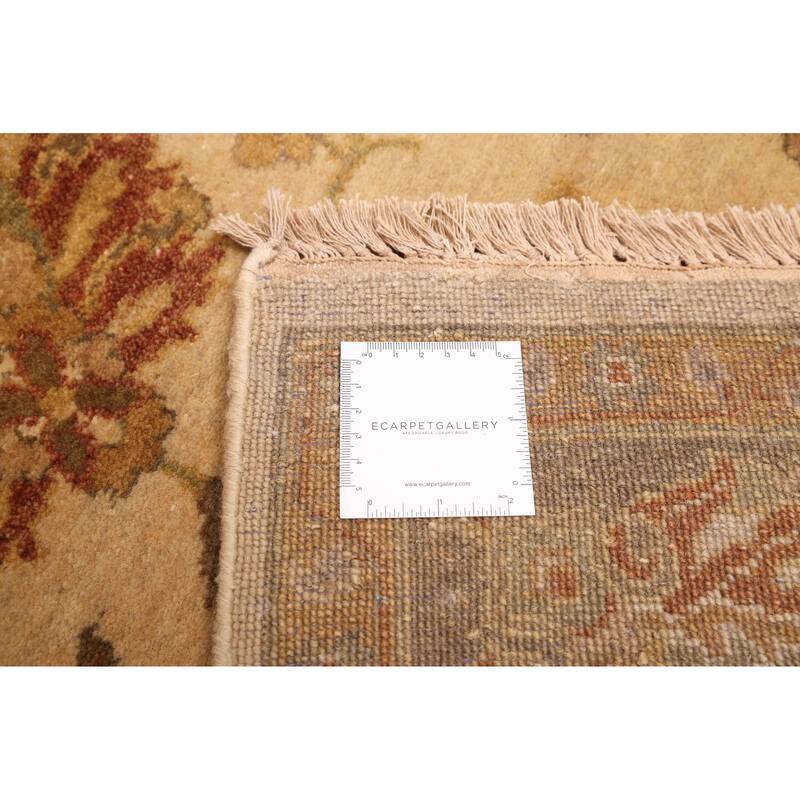 ECARPETGALLERY Hand-knotted Jamshidpour Ivory Wool Rug - 6'2 x 9'1