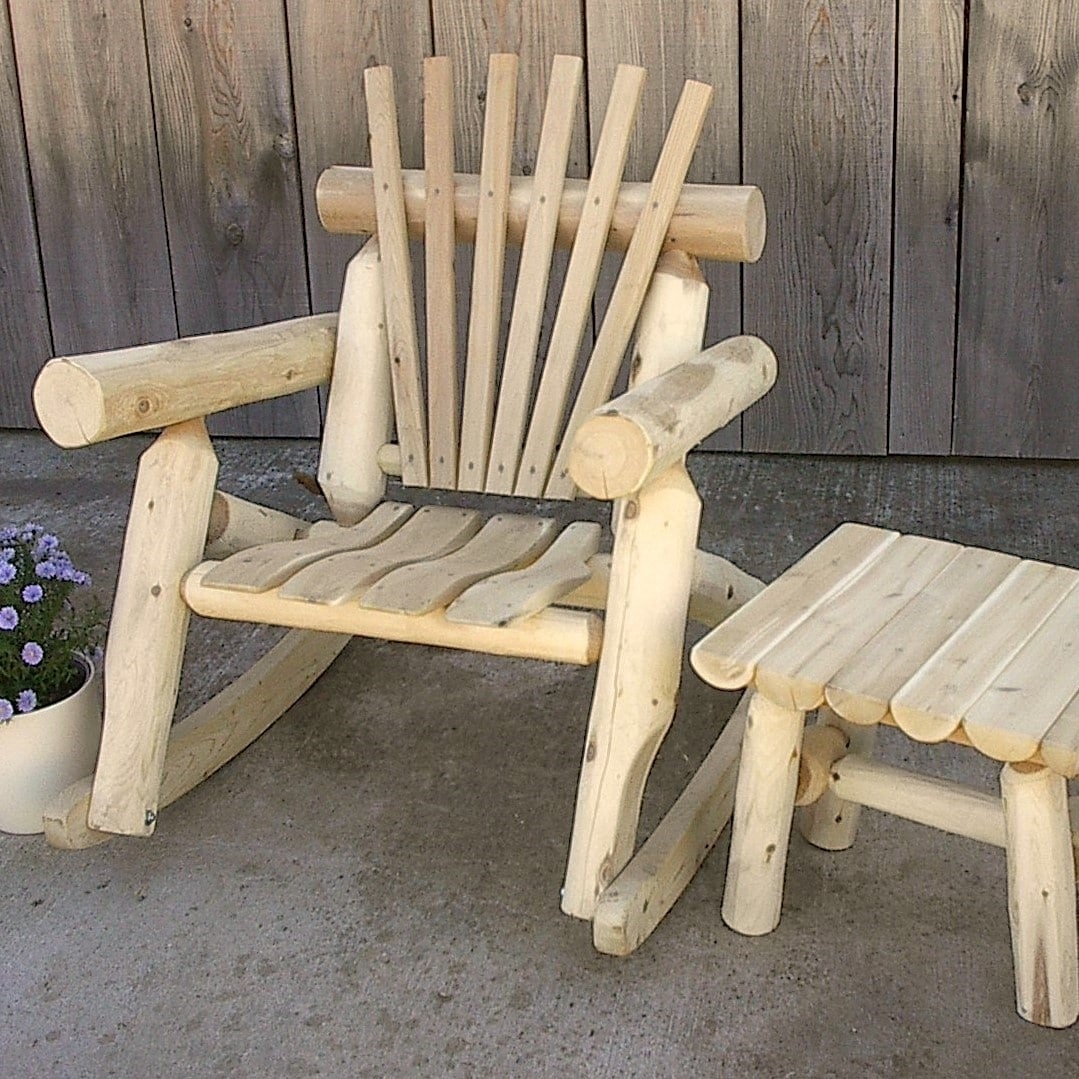 Lakeland mills cedar log sales rocking chair