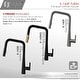 preview thumbnail 9 of 39, STYLISH Kitchen Sink Faucet Single Handle Pull Down Dual Mode Lead Free - Faucet Height: 17" | Spout Height: 9 1/2"