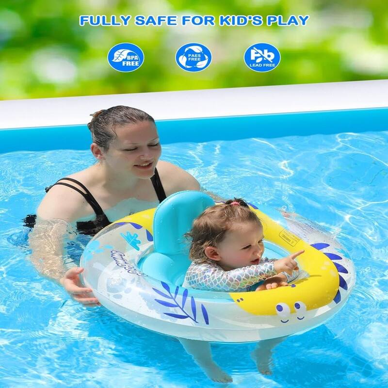 Large Inflatable Pool with Pump – 130" x 72" x 22" Family Blow Up Pool