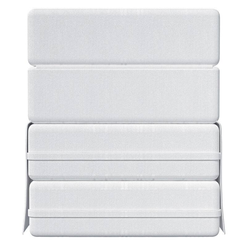 Corduroy Compression Convertible Folding Sectional Sofas (Set of 4)