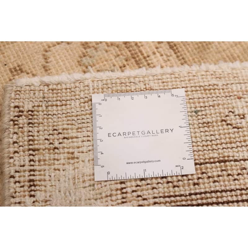 ECARPETGALLERY Hand-knotted Antalya Vintage Tan Wool Rug - 9'2 x 12'6