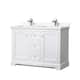Option White / White Cultured Marble Top / Polished