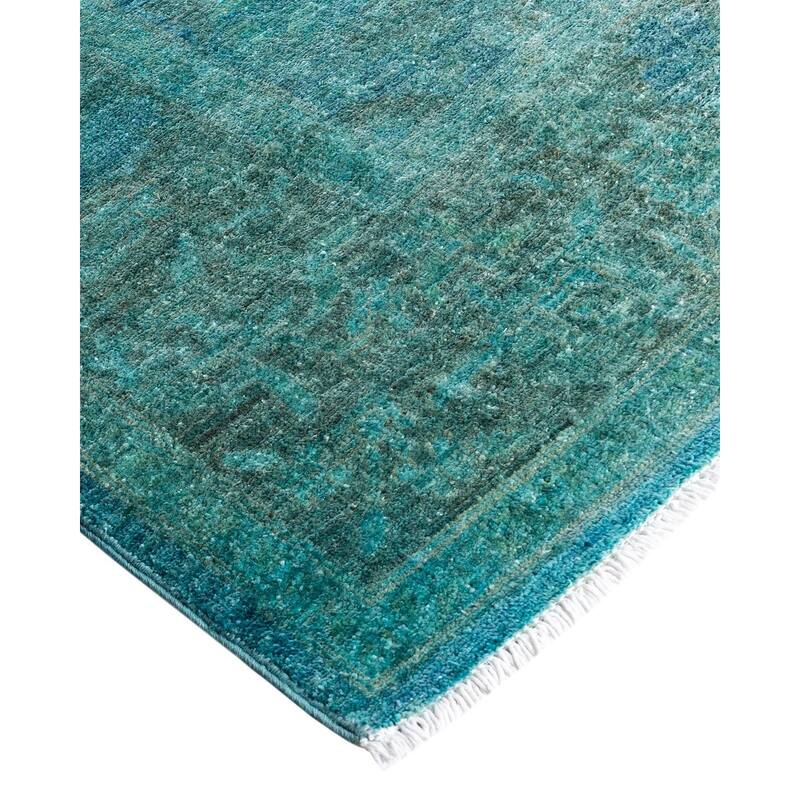 Vibrance One-of-a-Kind Hand-Knotted Area Rug - Blue, 5' 9" x 8' 3" - 5' 9" x 8' 3"