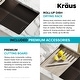 preview thumbnail 9 of 122, KRAUS Bellucci Workstation Undermount Granite Composite Kitchen Sink