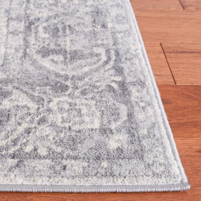 SAFAVIEH Brentwood Kobra Oriental Medallion Rug - 8' x 10' - Grey/Light Grey