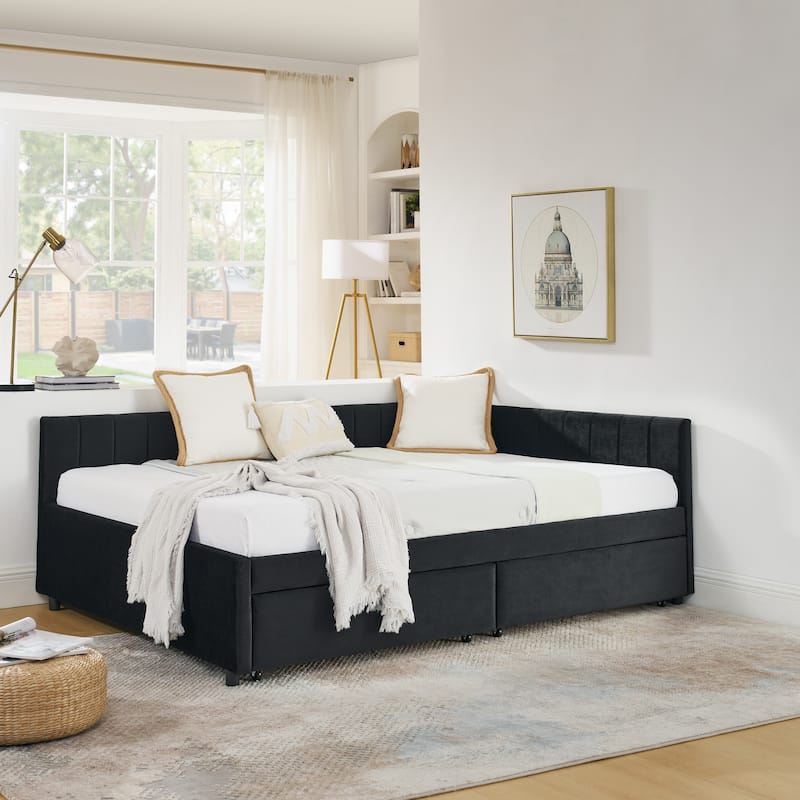 Full Size Upholstered Tufted Bed Frame