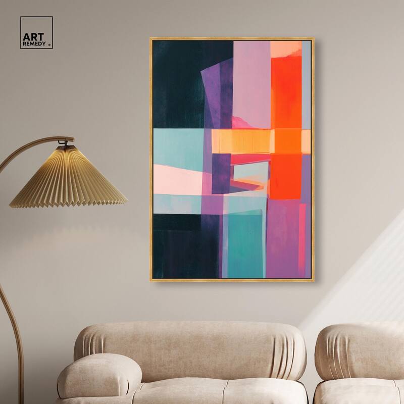 Color Blocks II Canvas by Art Remedy