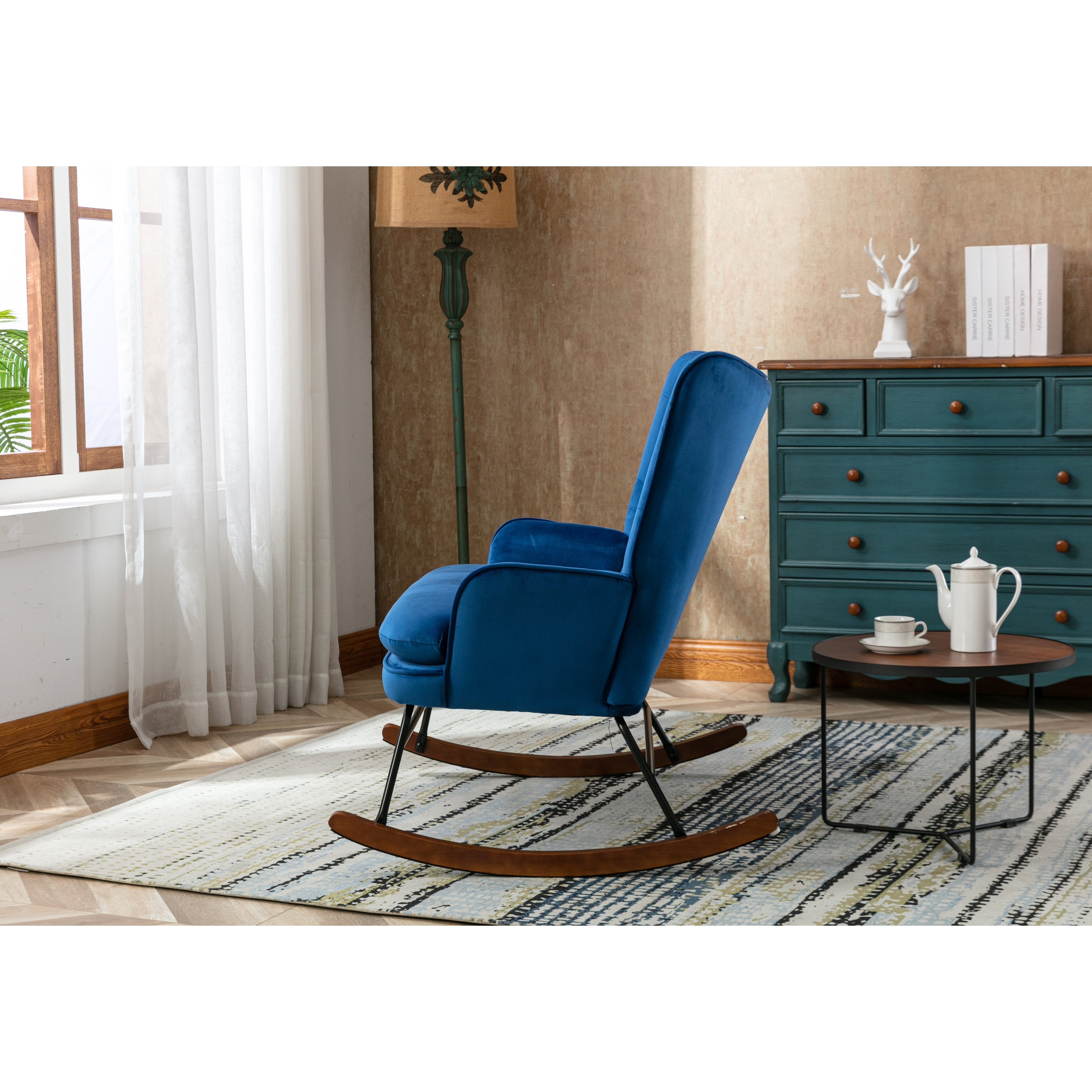 Navy blue nursery chair clearance
