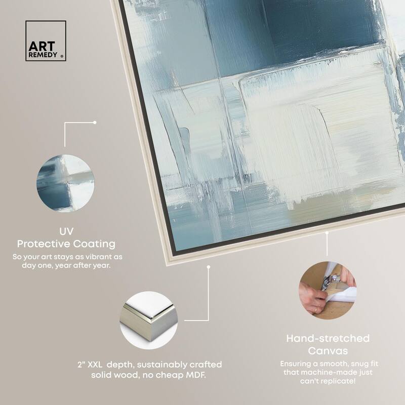 Deconstructed Blue I Canvas by Art Remedy