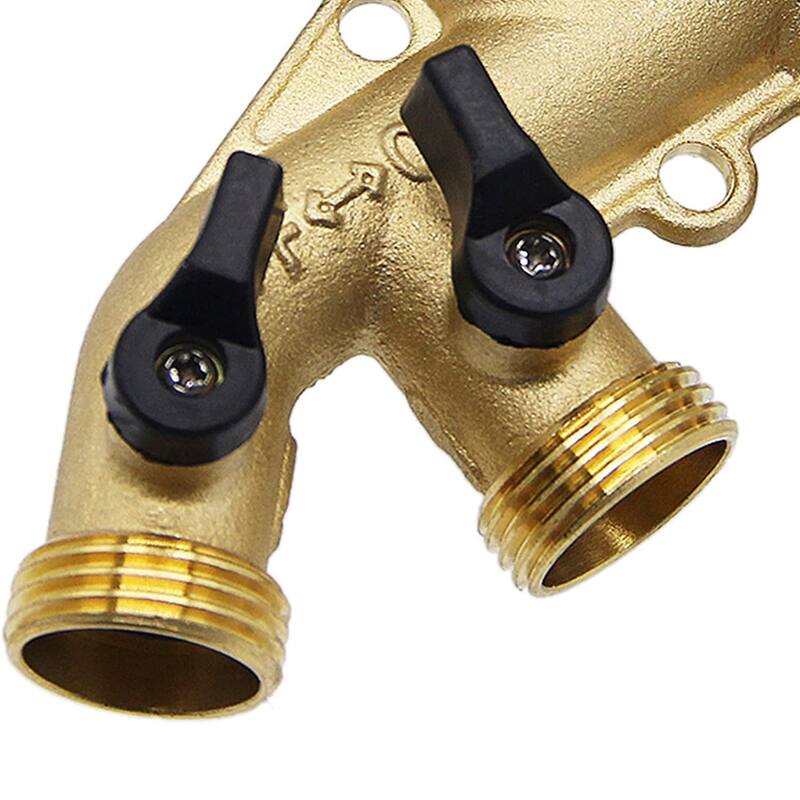 4 Way Brass Hose Splitter Solid Brass Hose Connector