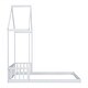 preview thumbnail 30 of 61, House Toddler Floor Bed with Roof & Guardrail
