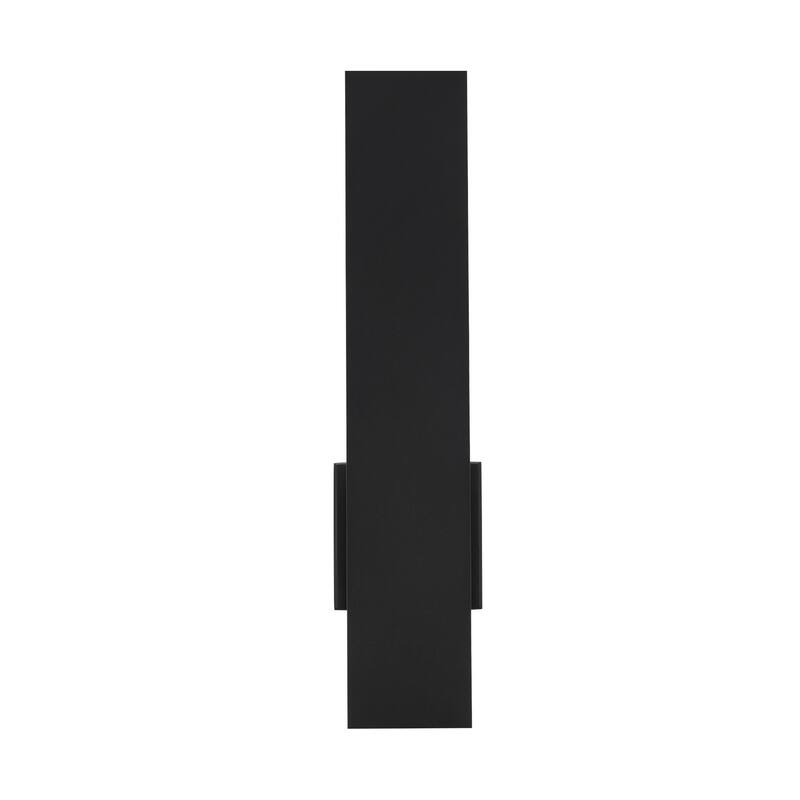 Moline 24in LED Outdoor Wall Light Selectable CCT 2700-3000-3500-4000K set to 2700K in Black