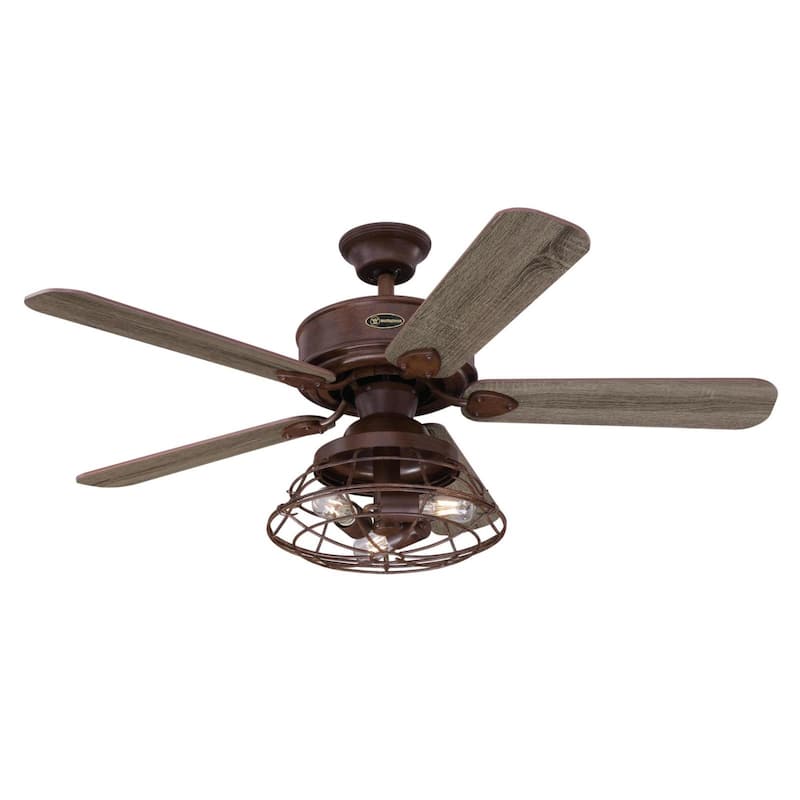 Westinghouse Lighting Barnett 48" Indoor Barnwood LED Ceiling Fan with Remote Control