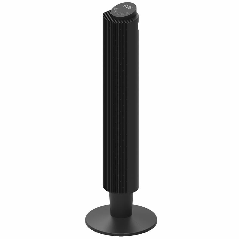 EVO 42" Wi-Fi Electronic Digital Tower Fan – 5 Speed Settings, Set Timer From 1-12 Hours, and Built-In Night Light