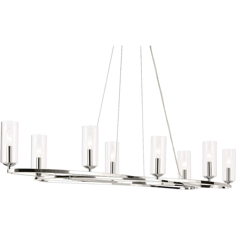 Kichler 52772 Harpin 8 Light 17" Wide Linear Chandelier