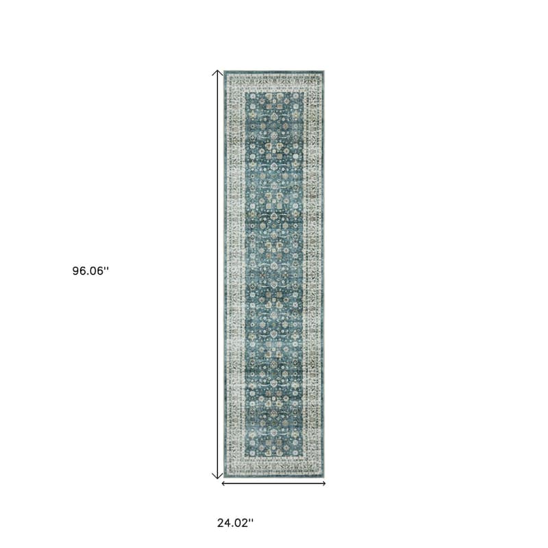 HomeRoots Oriental Traditional Runner Area Rug