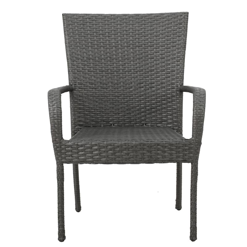 Monterey Outdoor 7 Piece Wood and Wicker Dining Set by Christopher Knight Home