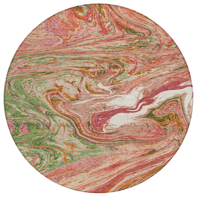 HomeRoots Abstract Transitional Rectangle Outdoor Rug