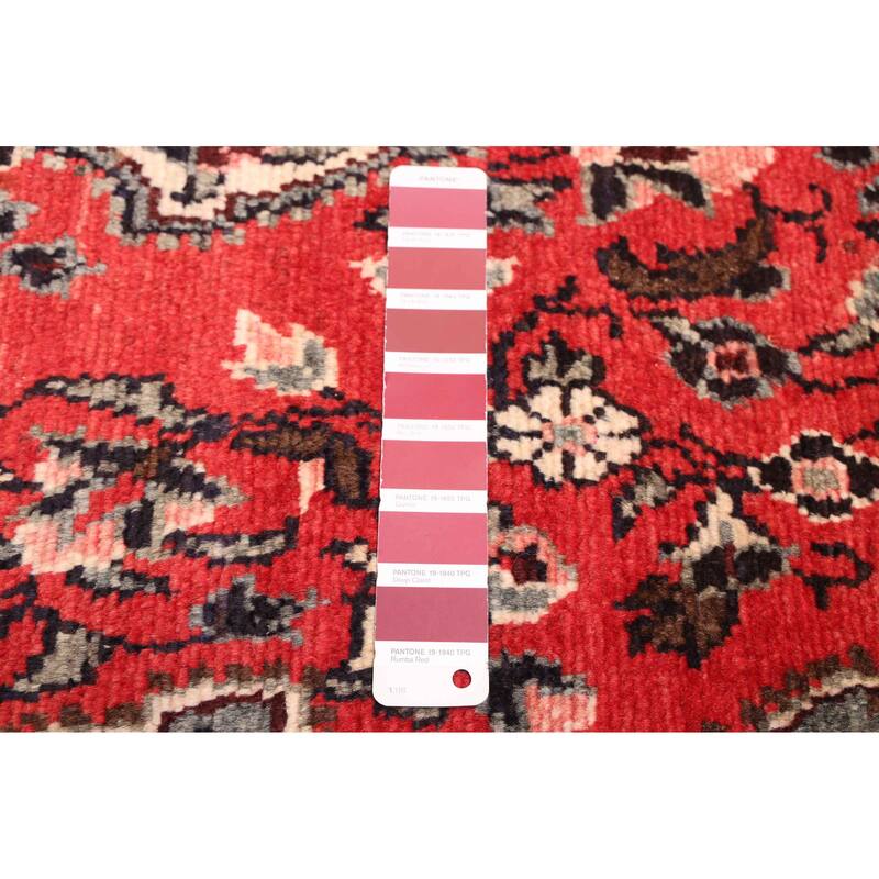 ECARPETGALLERY Hand-knotted Andelz Red Wool Rug - 2'8 x 11'6