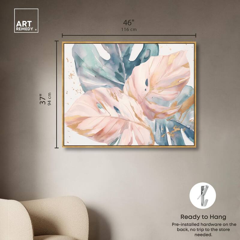 Golden Spritz Canvas by Art Remedy