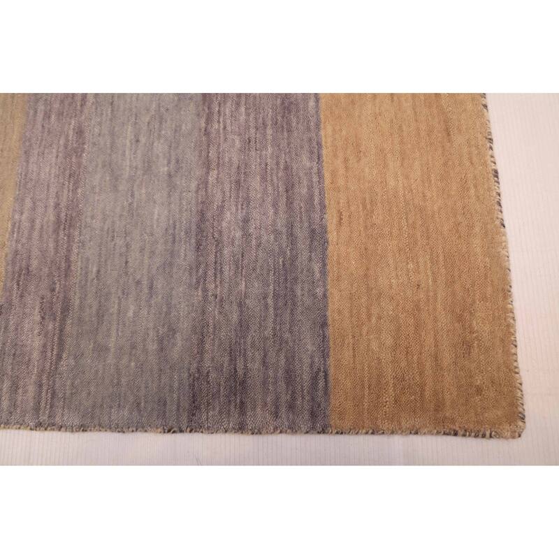 ECARPETGALLERY Hand Loomed Kashkuli Gabbeh Ivory Wool Rug - 5'3 x 7'8