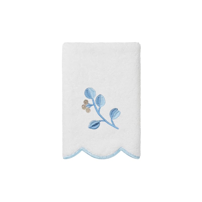 Authentic Hotel and Spa 100% Turkish Cotton WILD BRANCH Scallop Embellished Towel Collection
