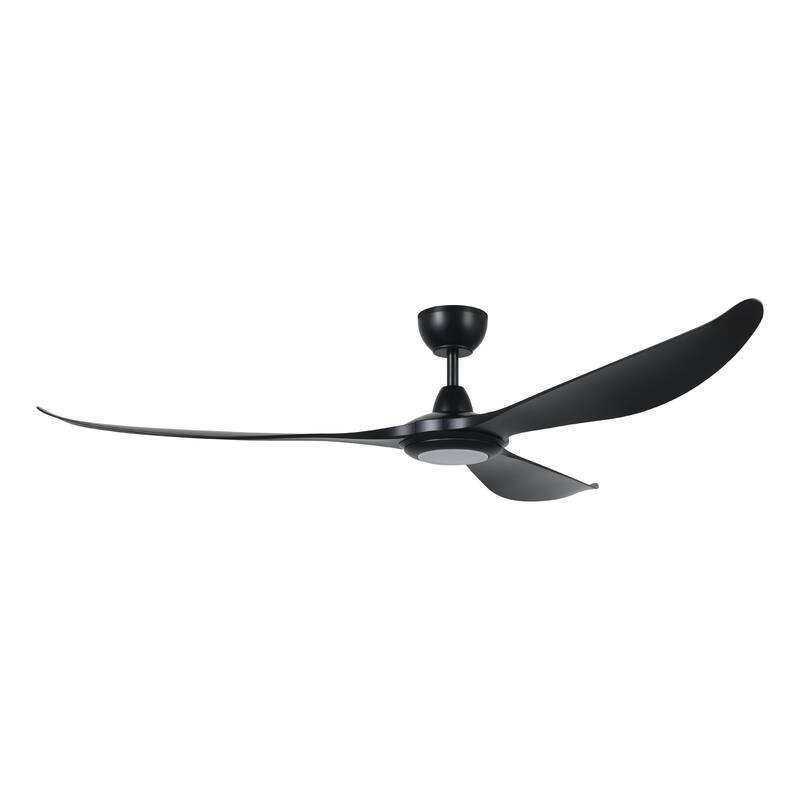 EGLO Mission Bay 3-Blade Wet with Dimmable LED Light Kit & Remote