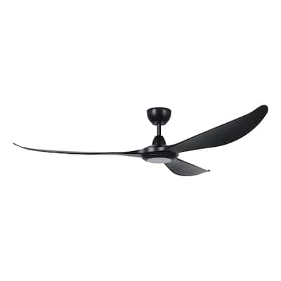 EGLO Mission Bay 3-Blade Wet with Dimmable LED Light Kit & Remote