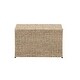 preview thumbnail 3 of 2, Household Essentials Decorative Seagrass Wicker Storage Chest