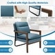 preview thumbnail 17 of 25, Costway Set of 2 Modern Accent Armchair Lounge Chair w/ Wood Legs & - 34.5'' x 26.5'' x 36''