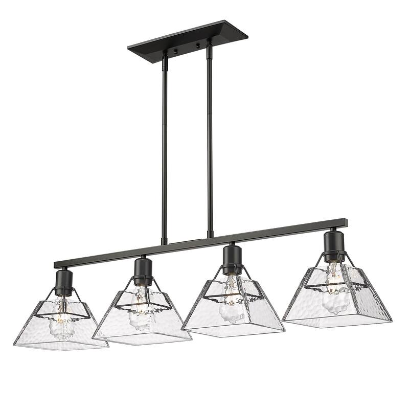 Golden Lighting 3308-LP WTG Kepler 4 Light 39" Wide Linear Pendant - Matte Black