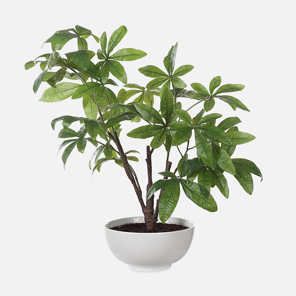 Money Tree Artificial Potted Plant - 34.5" - Green