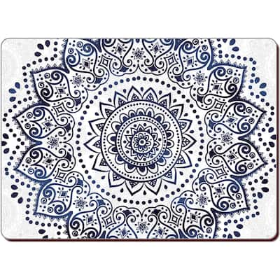 CounterArt Set of 2 Hardboard Placemats, Mandala