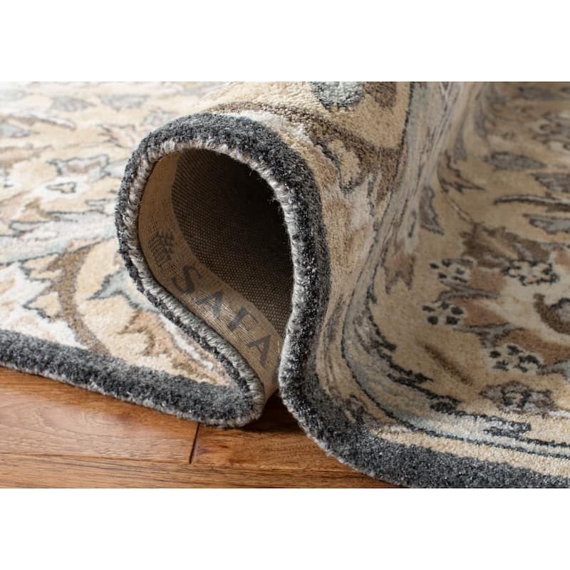 SAFAVIEH Handmade Bella Faith Modern Floral Wool Rug