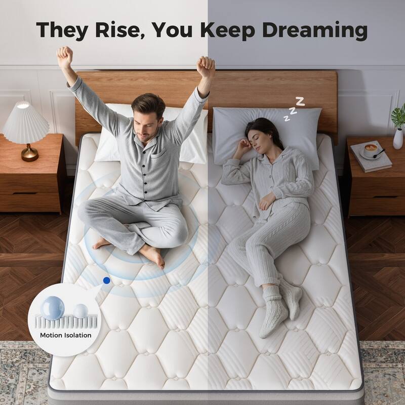 SweDrea 10-Inch Hybrid Mattress with Timeless Comfort and Modern Design