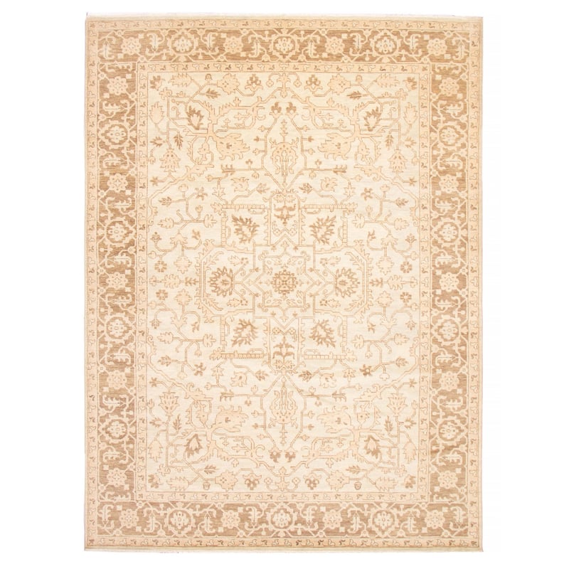 ECARPETGALLERY Hand-knotted Mystique Grey Wool Rug - 10'4 x 13'11 - Light Grey - 10'4 x 13'11