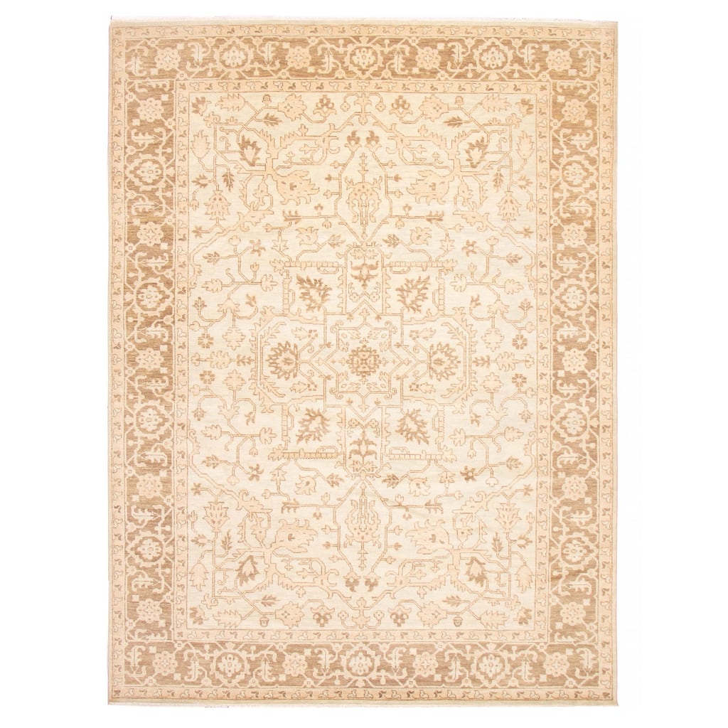 ECARPETGALLERY Hand-knotted Mystique Grey Wool Rug - 10'4 x 13'11