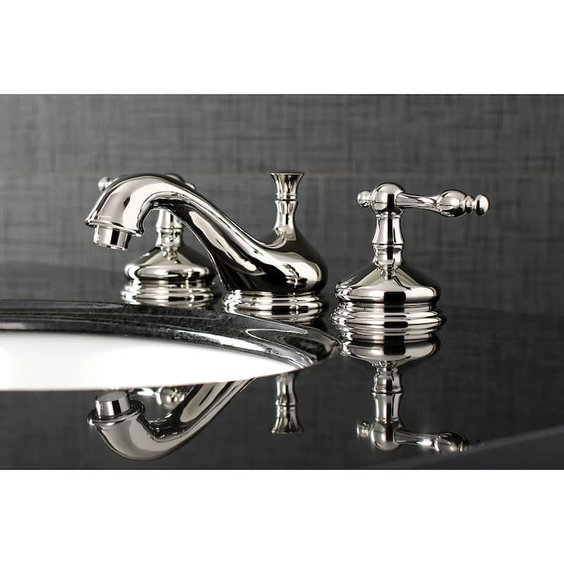 Kingston Brass Heritage 8 in. Widespread Bathroom Faucet - Polished Nickel