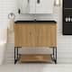 Option Oak with Black Top