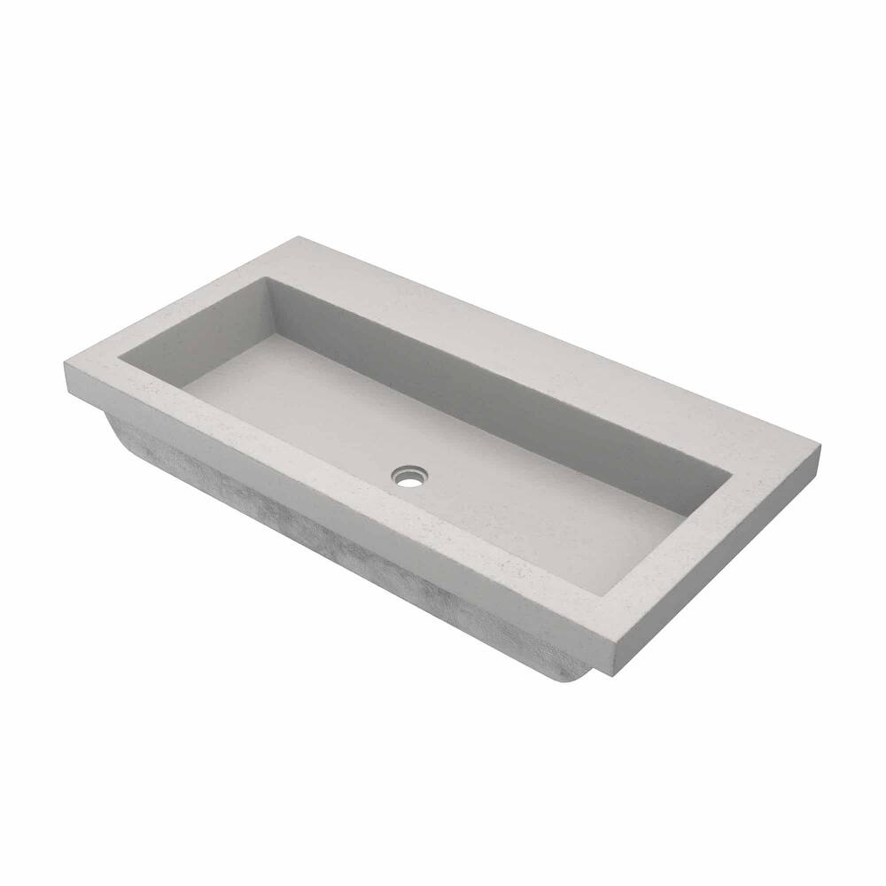 Native Trails Trough 36" Rectangular NativeStone Drop In Bathroom Sink