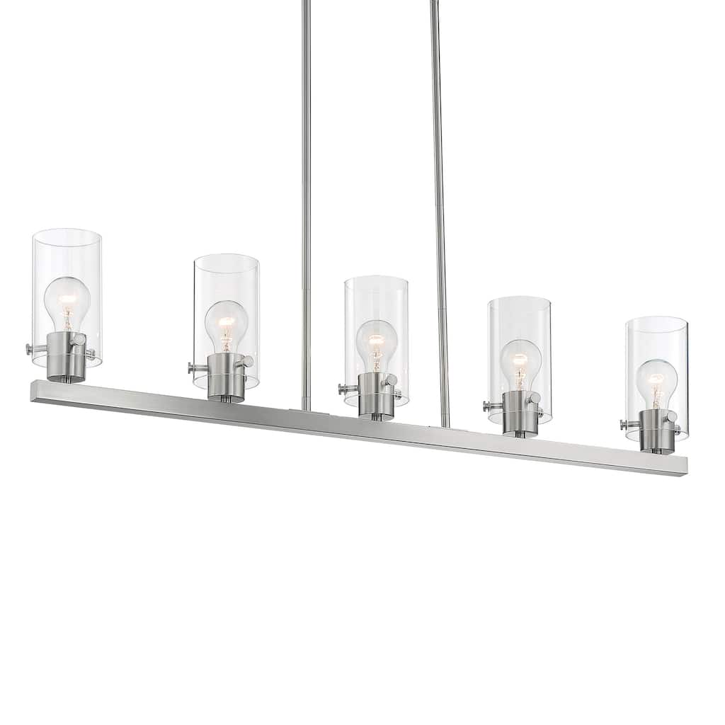 Nuvo Lighting Sommerset 5 Light 39" Wide Linear Chandelier