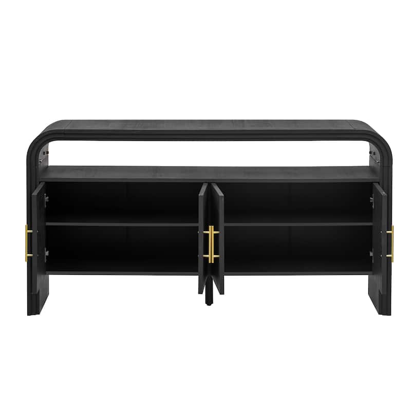 Elegant Sideboard with Treated Fir Veneer,Suitable For Entryway, Hallway, Living Room, Foyer, Corridor