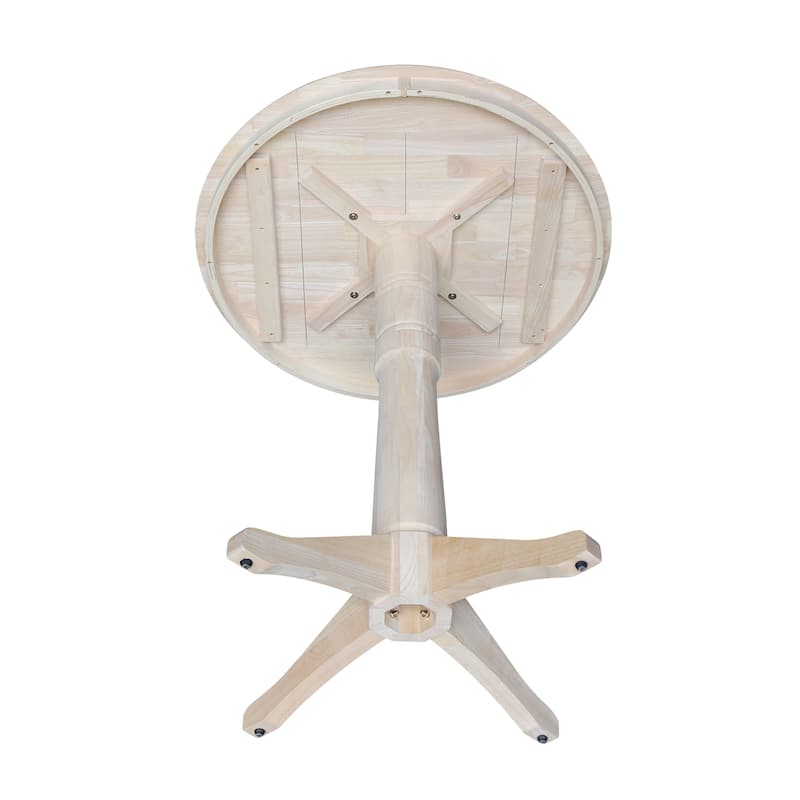 36" Round Pedestal Dining Table - Unfinished