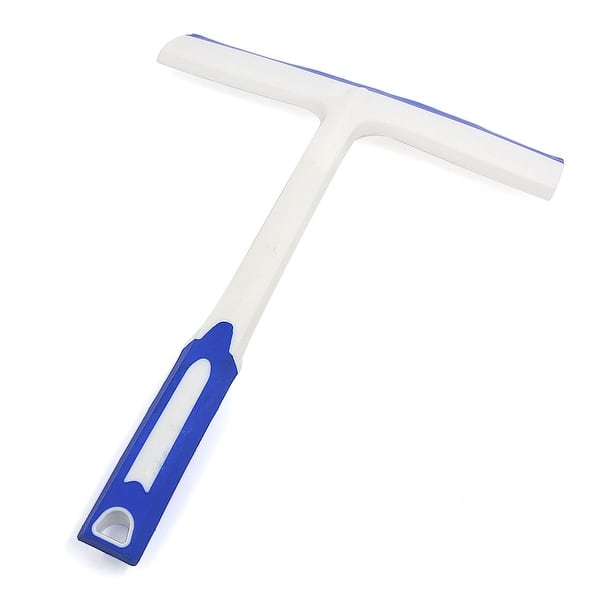 Blue White Rubber Blade Plastic Handle Car Windscreen Film Scraper Cleaning  Tool