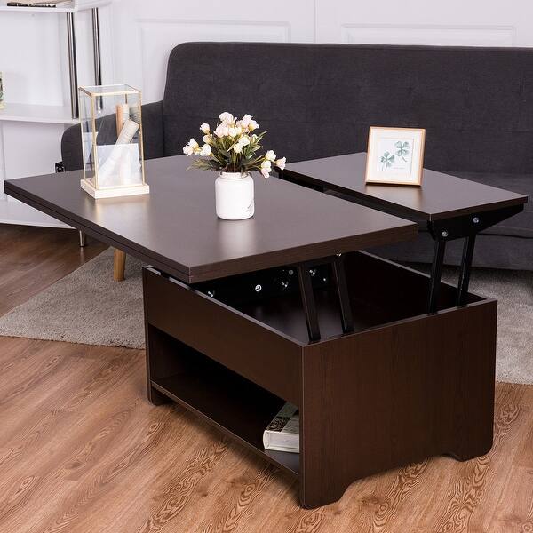 Shop Costway 3 In 1 Lift Top Coffee Table W Hidden Storage Compartment And Shelf Living Room Overstock 20476000